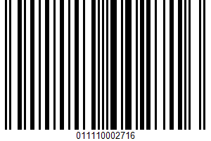 Diet Black Cherry Soda UPC Bar Code Diet Black Cherry Soda UPC Bar Code UPC: 011110002716