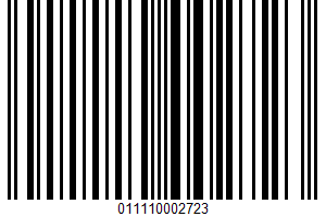 Enriched Wheat Bread UPC Bar Code UPC: 011110002723