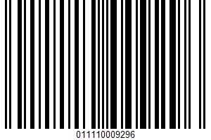 Round Top White Enriched Bread UPC Bar Code UPC: 011110009296