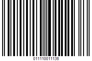 Raspberry Vinaigrette UPC Bar Code UPC: 011110011138