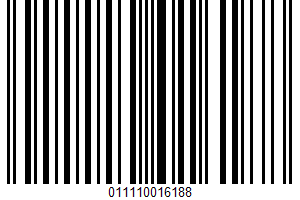 Creamy Peanut Butter UPC Bar Code UPC: 011110016188