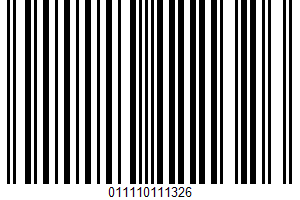 Florentine Half Quiche UPC Bar Code Florentine Half Quiche UPC Bar Code UPC: 011110111326