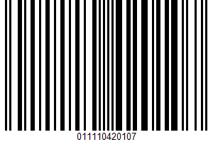 Vitamin D Milk UPC Bar Code UPC: 011110420107