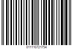 Seasoning UPC Bar Code UPC: 011110721754