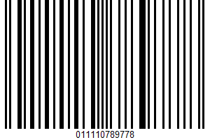 Kroger, Zero Calorie Sweetener UPC Bar Code UPC: 011110789778