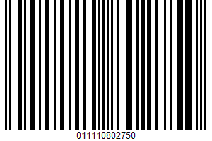 Sliced Green Beans UPC Bar Code UPC: 011110802750
