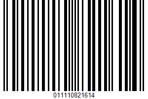 100% Juice From Concentrate UPC Bar Code UPC: 011110821614
