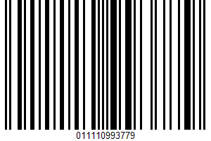 65% Less Fat Turkey Pepperoni UPC Bar Code UPC: 011110993779