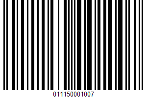 Gelato UPC Bar Code Gelato UPC Bar Code UPC: 011150001007