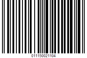 100% Vegetable Juice From Concentrate UPC Bar Code UPC: 011150021104