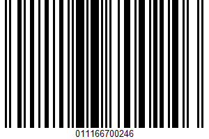 2% Reduced Fat Milk UPC Bar Code UPC: 011166700246