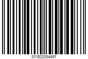 Tropical Fruit Mix UPC Bar Code UPC: 011822554497
