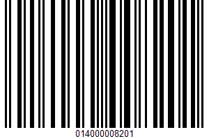 Small Curd Cottage Cheese UPC Bar Code UPC: 014000008201