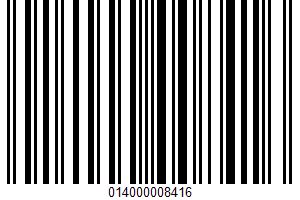 Small Curd Cottage Cheese UPC Bar Code UPC: 014000008416