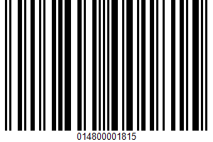 Applesauce UPC Bar Code Applesauce UPC Bar Code UPC: 014800001815