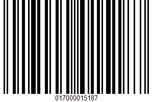 Banner, Sausage With Natural Juices UPC Bar Code UPC: 017000015187