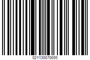 2% Milkfat Reduced Fat Milk UPC Bar Code UPC: 021130070695