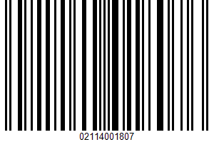 Thin Wheat Crackers UPC Bar Code UPC: 02114001807