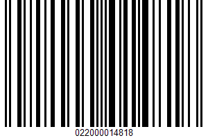 Jellybeans UPC Bar Code UPC: 022000014818