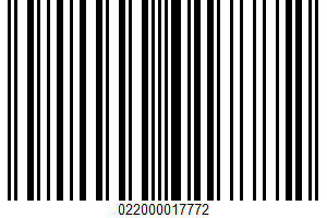 Bite Size Candies UPC Bar Code Bite Size Candies UPC Bar Code UPC: 022000017772