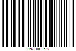 Del Monte, Fruit Burst, Squeezable Fruit UPC Bar Code Del Monte, Fruit Burst, Squeezable Fruit UPC Bar Code UPC: 024000000778