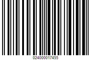 Sliced Peaches UPC Bar Code UPC: 024000017455
