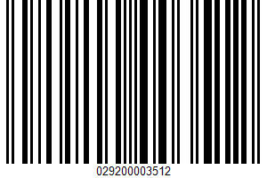 Thin Spaghetti, Enriched Spaghetti Product UPC Bar Code Thin Spaghetti, Enriched Spaghetti Product UPC Bar Code UPC: 029200003512