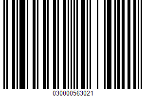 Nut & Fruit Bar UPC Bar Code UPC: 030000563021