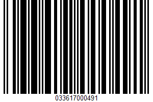 Crispbread UPC Bar Code Crispbread UPC Bar Code UPC: 033617000491