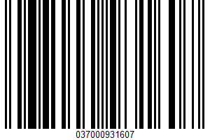 Bars UPC Bar Code UPC: 037000931607