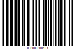 Unfrosted Toaster Pasteries UPC Bar Code UPC: 038000300103