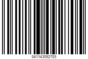 Yogurt Raisins UPC Bar Code UPC: 041143092705