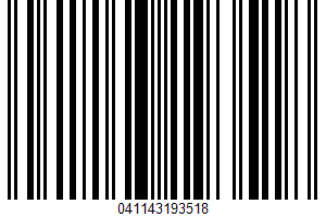 Yogurt Raisins UPC Bar Code UPC: 041143193518