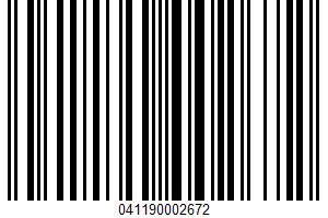 Shoprite, Shelled Brazils UPC Bar Code UPC: 041190002672