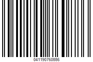Ginger Ale UPC Bar Code UPC: 041190760886