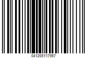 White American Singles Pasteurized Prepared Cheese Product UPC Bar Code UPC: 041268117987