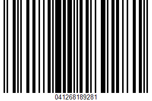 Diced Fully Cooked Ham UPC Bar Code Diced Fully Cooked Ham UPC Bar Code UPC: 041268189281