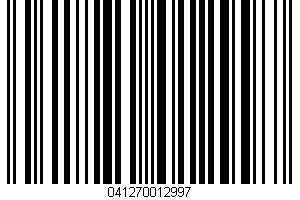 Creamy Milk Chocolate Frosting UPC Bar Code Creamy Milk Chocolate Frosting UPC Bar Code UPC: 041270012997