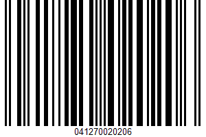 White Frosting UPC Bar Code White Frosting UPC Bar Code UPC: 041270020206