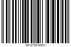 Trail Mix UPC Bar Code UPC: 041270930901
