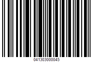 Whipped Topping UPC Bar Code UPC: 041303000045