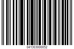 Fat Free Whipped Topping UPC Bar Code UPC: 041303000052