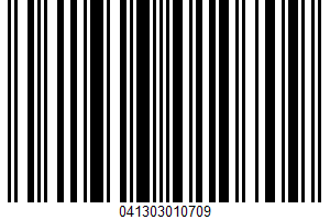 Chunk Light Tuna In Water UPC Bar Code UPC: 041303010709