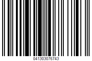 Natural Spring Water UPC Bar Code UPC: 041303076743