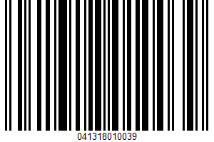 Apple Sauce UPC Bar Code Apple Sauce UPC Bar Code UPC: 041318010039