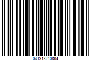 Peanut Butter UPC Bar Code UPC: 041318210804