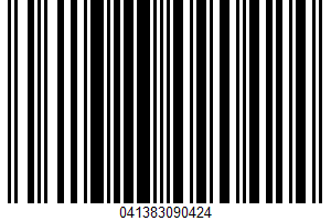 Reduced Fat Milk UPC Bar Code UPC: 041383090424