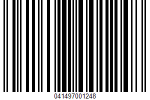 Wheat Enriched Bread UPC Bar Code UPC: 041497001248