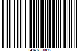 100% Natural Seedless Raisins UPC Bar Code UPC: 041497020898