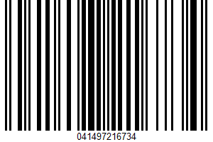 Apple Sauce UPC Bar Code Apple Sauce UPC Bar Code UPC: 041497216734